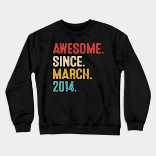 vintage birthday 2014 Crewneck Sweatshirt